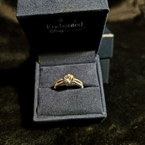 Disney Enchanted Diamond Ring 10k White Gold